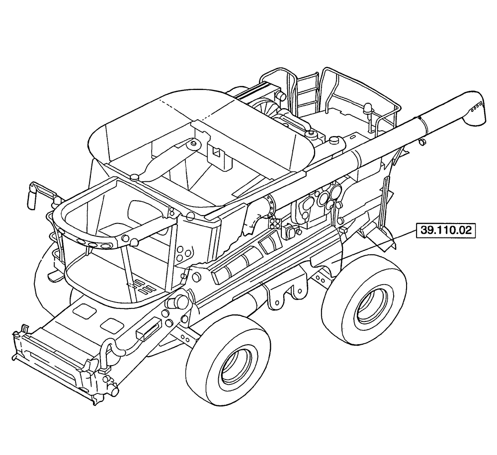 Схема запчастей Case IH 7230 - (39.000.00) - SECTION INDEX - FRAMES (39) - FRAMES AND BALLASTING