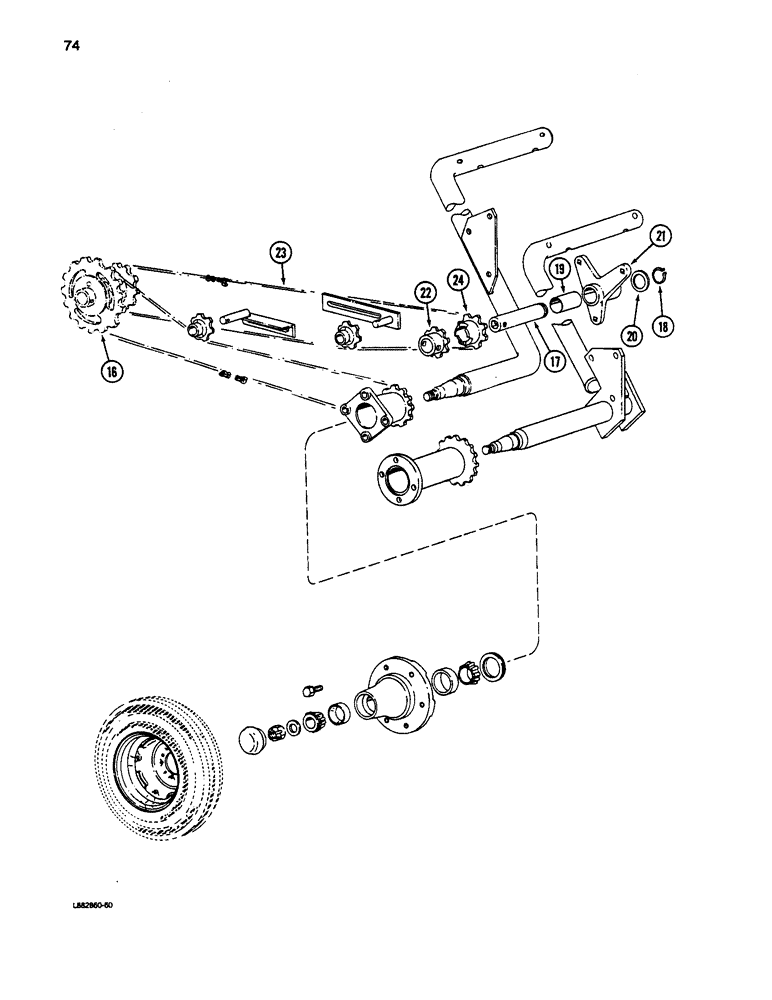 Схема запчастей Case IH 5100 - (074) - AXLE DRIVE, CONTD 