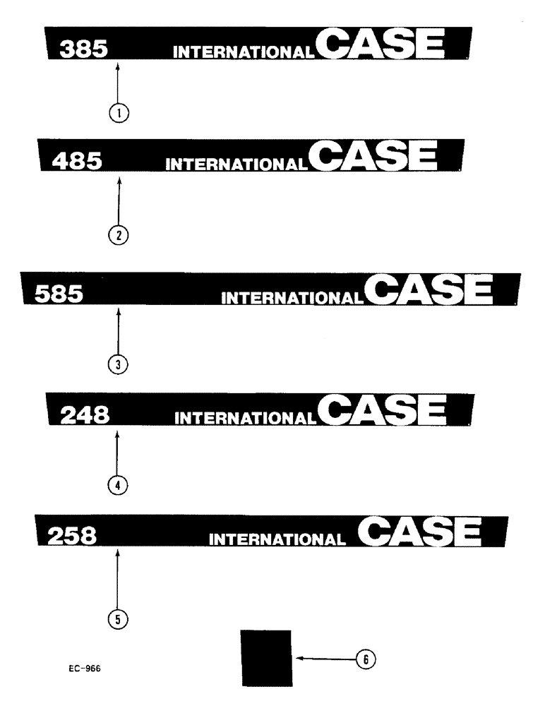 Схема запчастей Case IH 248 - (9-752) - PRODUCT GRAPHICS (09) - CHASSIS