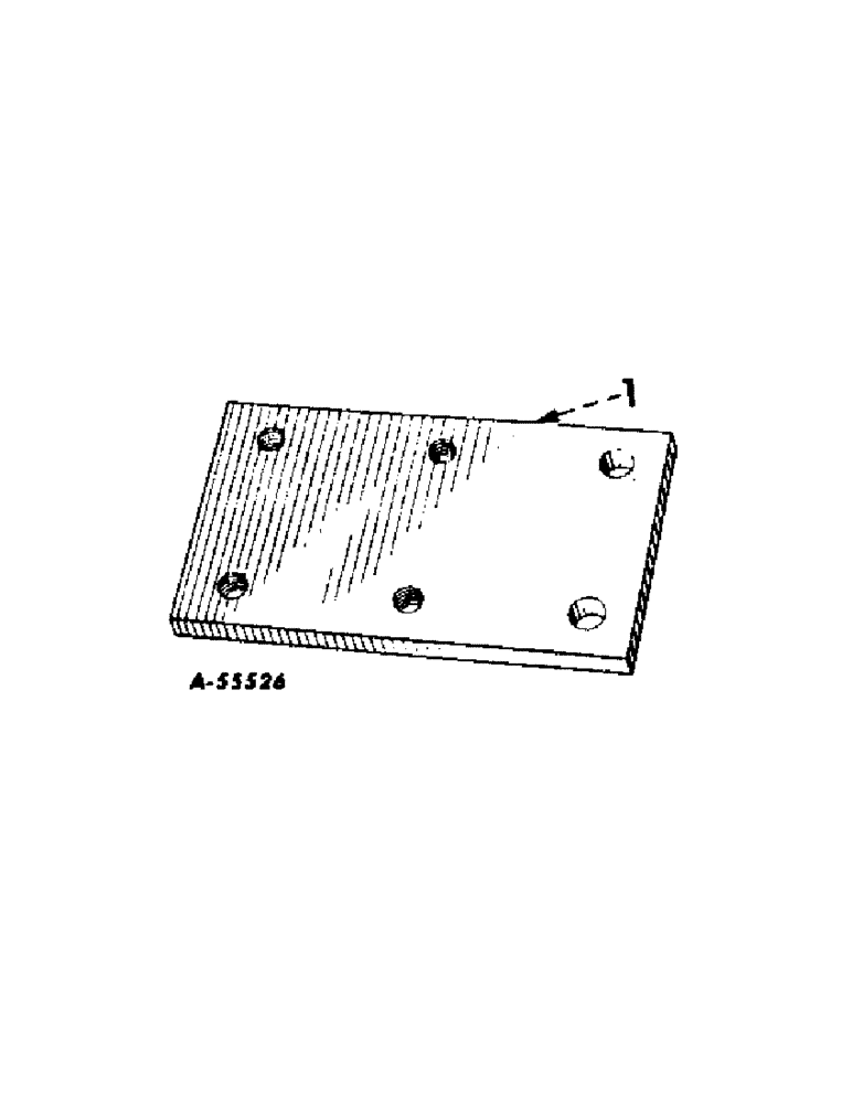 Схема запчастей Case IH INTERNATIONAL - (A-24[A]) - REAR SECTIONS, TRACTOR FENDER EXTENSION PLATE 