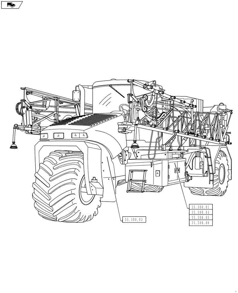 Схема запчастей Case IH TITAN 3030 - (00.000.35) - PICTORIAL INDEX - HYDRAULIC SYSTEMS (00) - GENERAL & PICTORIAL INDEX