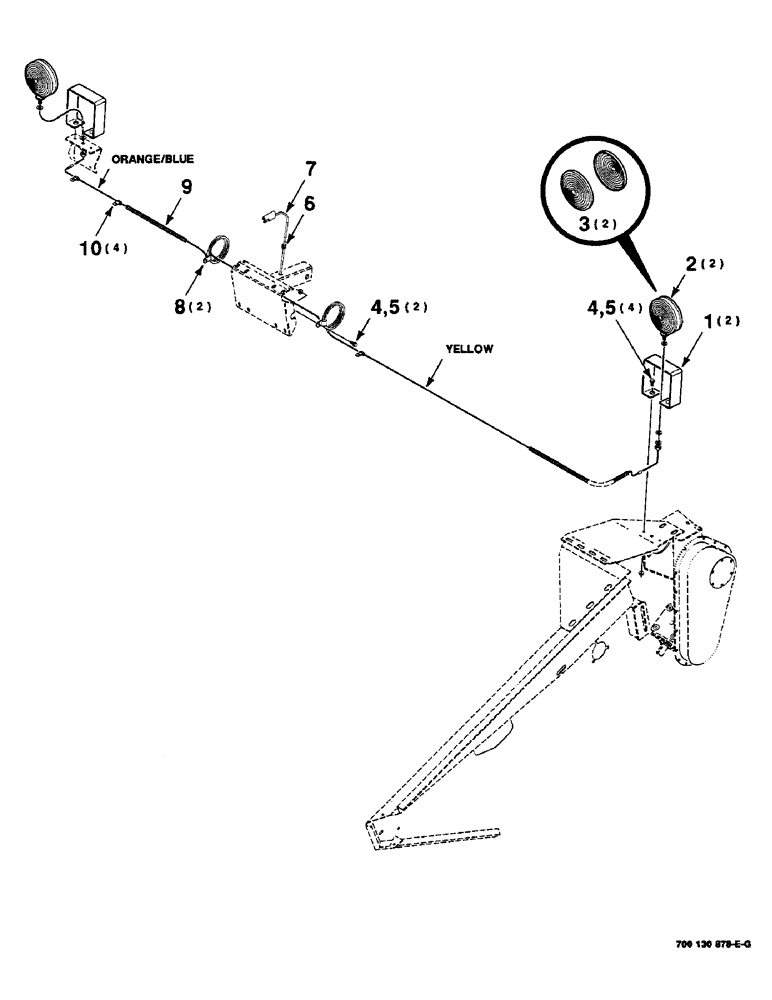 Схема запчастей Case IH 8840 - (7-38) - HEADER FLASHER ASSEMBLIES (S.N. CFH0032001 THRU CFH0032226) (55) - ELECTRICAL SYSTEMS