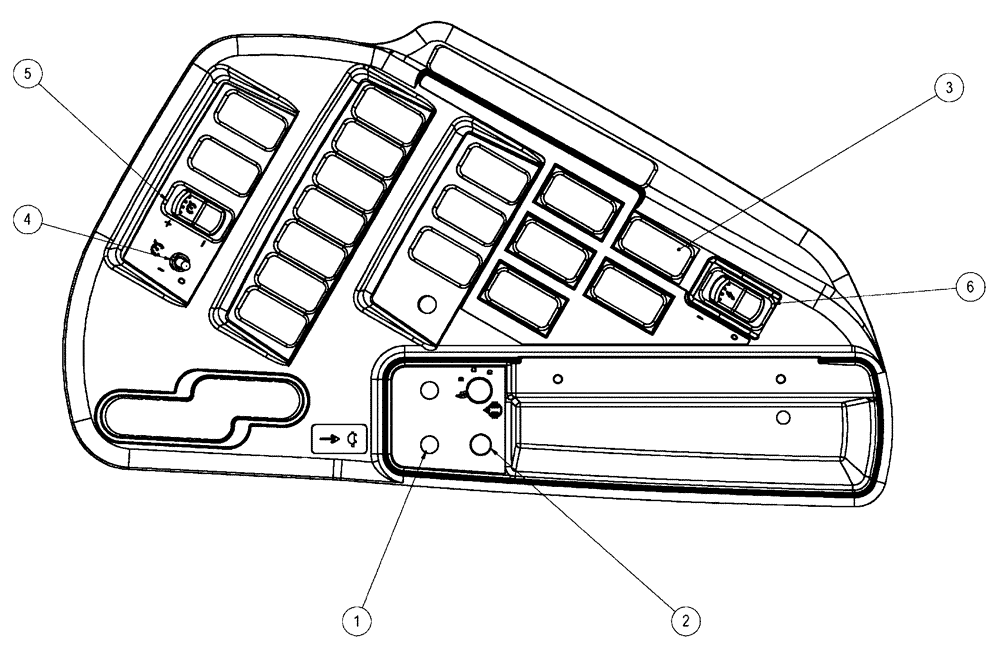 Схема запчастей Case IH FLX4010 - (01-049) - RH CONSOLE ELECTRIC, CHASSIS (10) - CAB