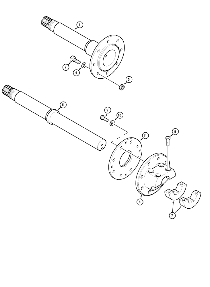 Схема запчастей Case IH C70 - (06-51) - WHEEL MOUNTING (06) - POWER TRAIN