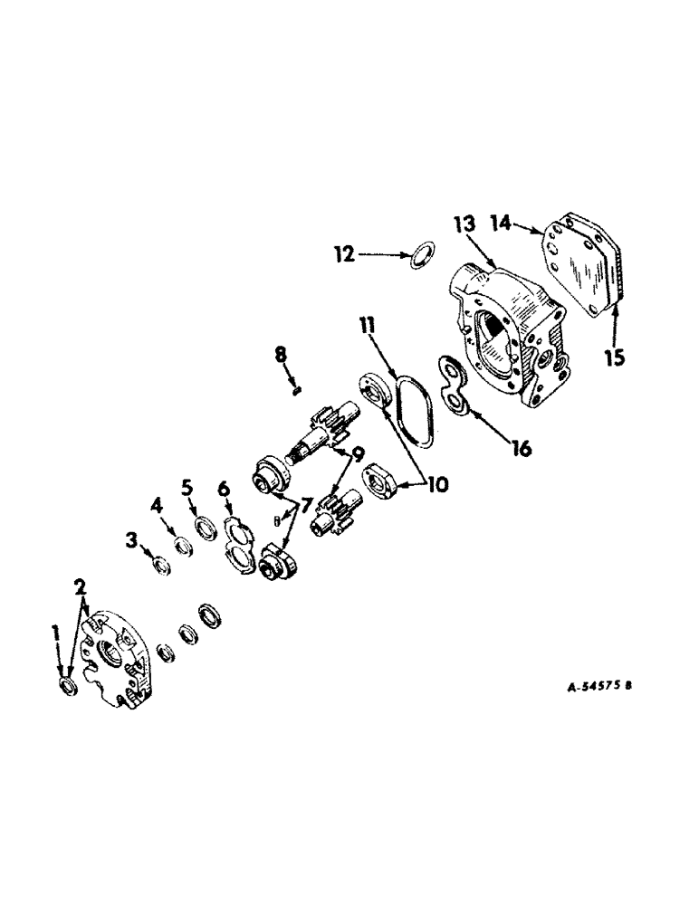 Схема запчастей Case IH 826 - (10-12) - HYDRAULICS, HYDRAULIC PUMP, THOMPSON, 12 OR 17 GPM (07) - HYDRAULICS