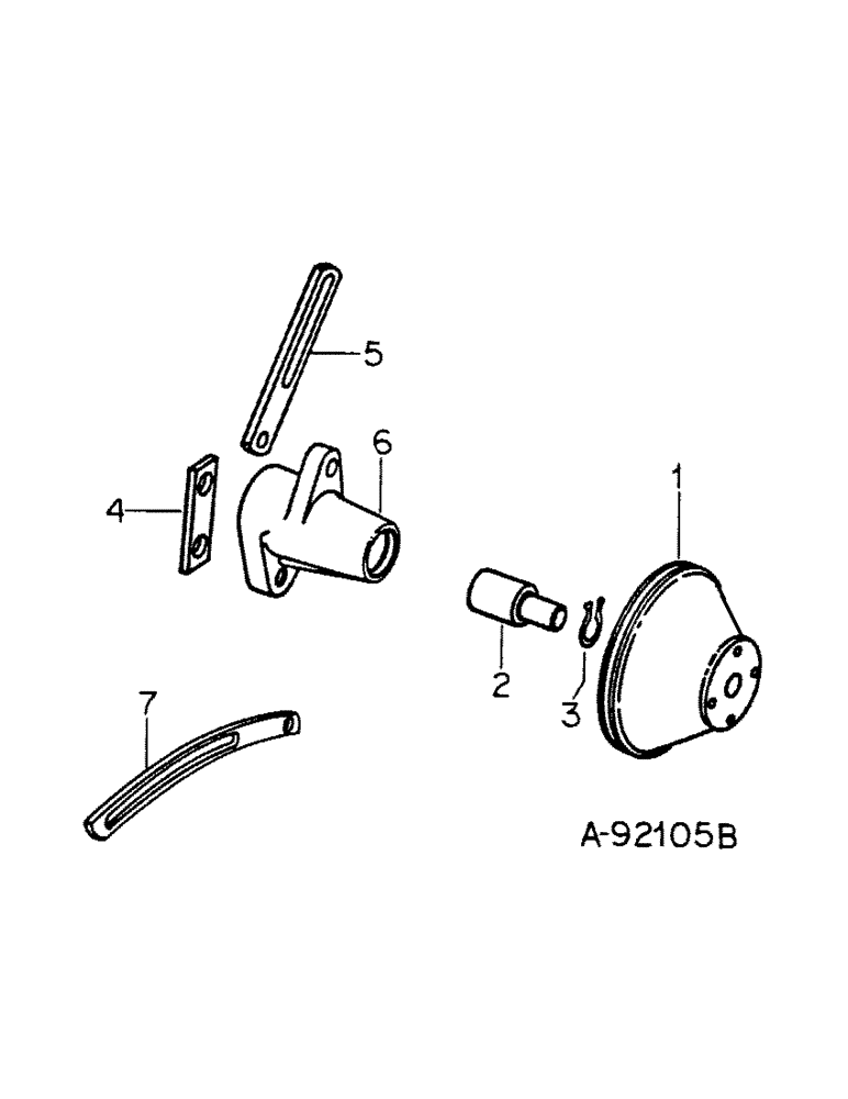 Схема запчастей Case IH 154 - (12-04) - POWER, C-60 ENGINE, PULLEY AND GENERATOR BRACE Power