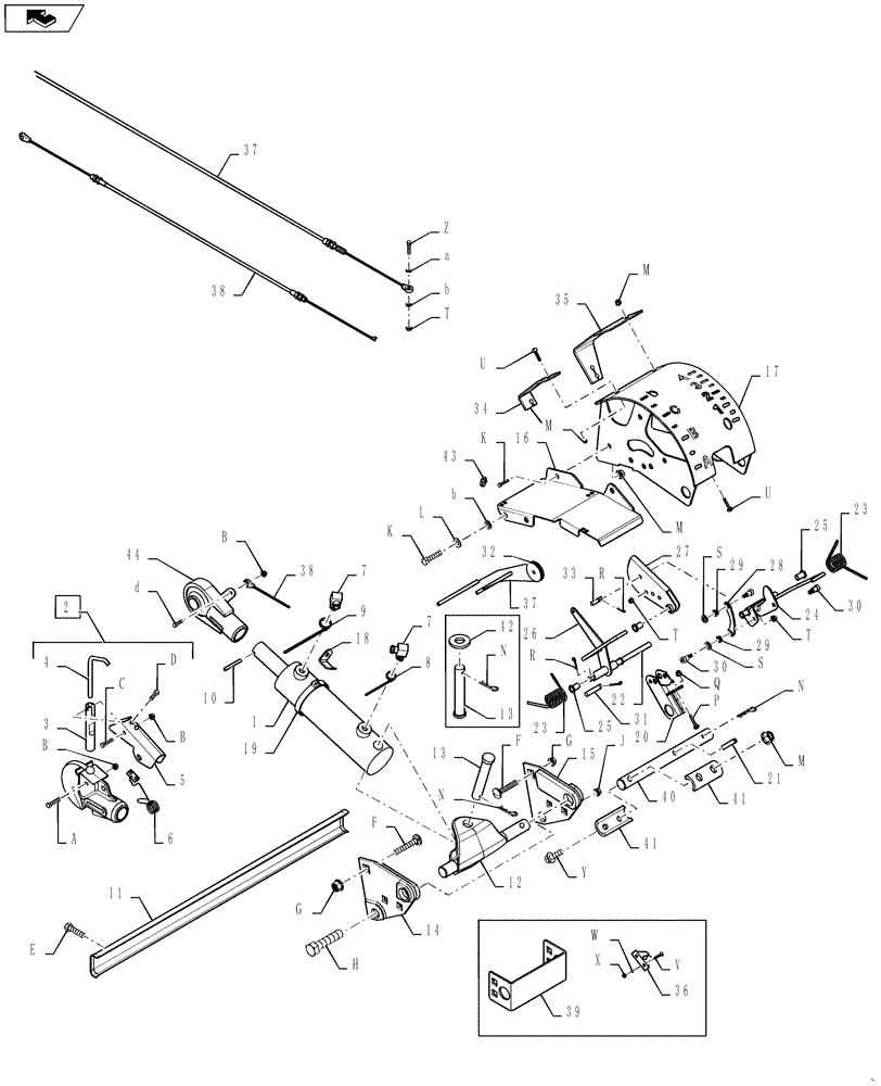 Схема запчастей Case IH 2162 - (09-60) - ADAPTER HYDRAULIC CENTER LINK WITH FLOAT AND TILT INDICATORS 