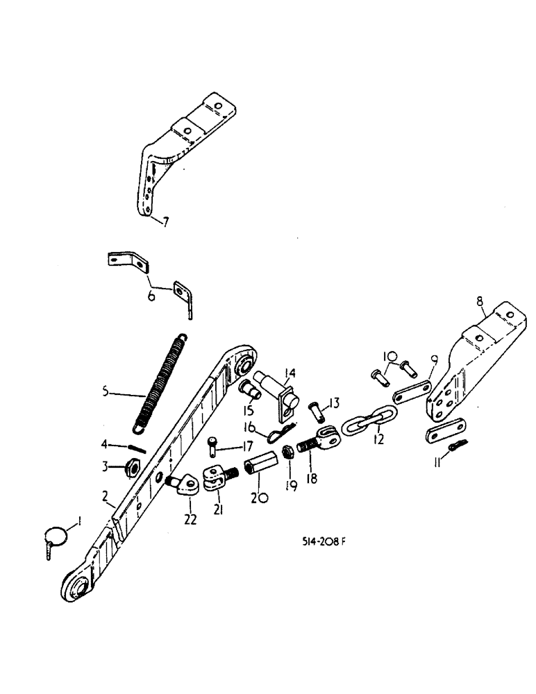 Схема запчастей Case IH 684 - (09-09) - FRAME, FIXED LOWER LINKS, THREE POINT HITCH, WITH OUTSIDE CHECK CHAINS, UTILITY AND AWD TRACTORS (12) - FRAME