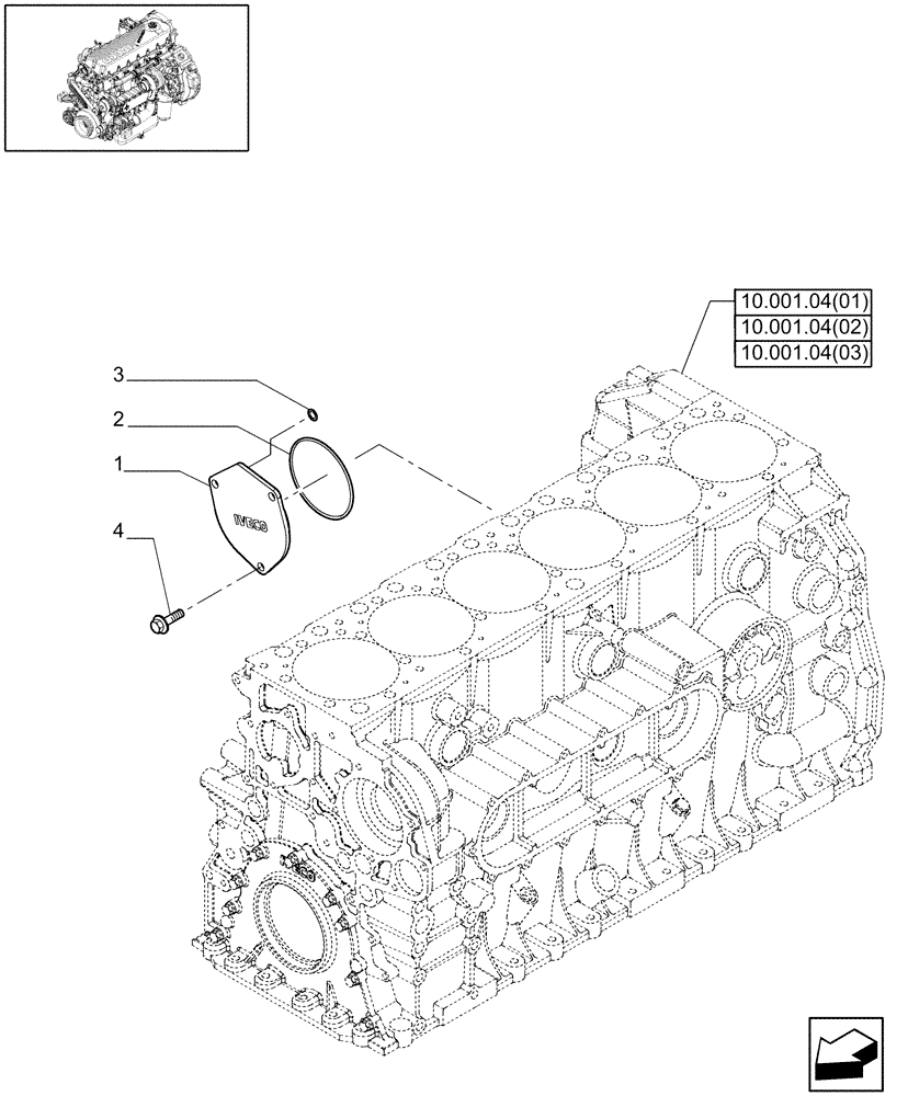 Схема запчастей Case IH 7120 - (10.114.01[01]) - AUX. DRIVE COVER AND GEAR - 7120/7120(LA) (10) - ENGINE