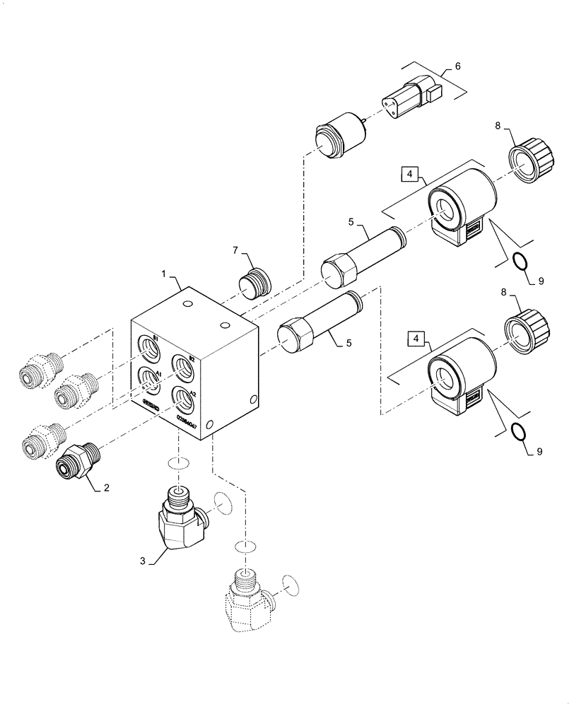 Схема запчастей Case IH 3020-20 - (35.410.06) - MANIFOLD, HYDRAULIC SYSTEM (35) - HYDRAULIC SYSTEMS