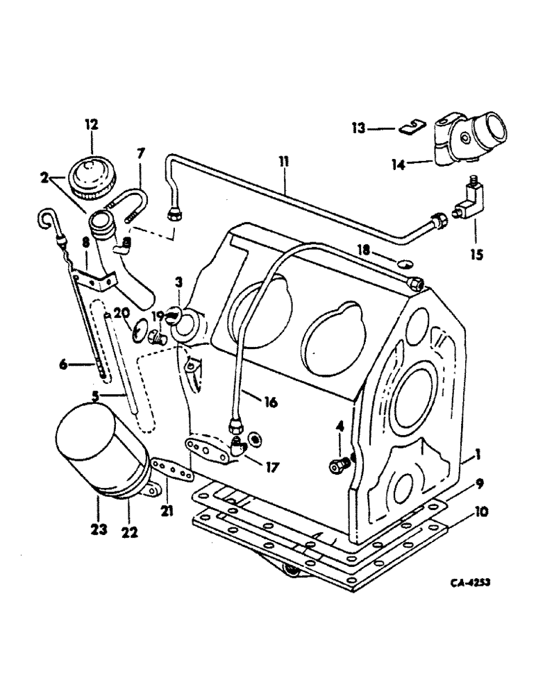 Схема запчастей Case IH DG4D - (K-09) - CRANKCASE AND RELATED PARTS, 3200B LOADERS 