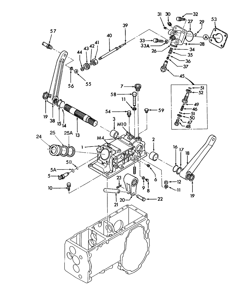 Схема запчастей Case IH DX24 - (07.01) - HYDRAULIC LIFT COVER & ARMS (07) - HYDRAULIC SYSTEM