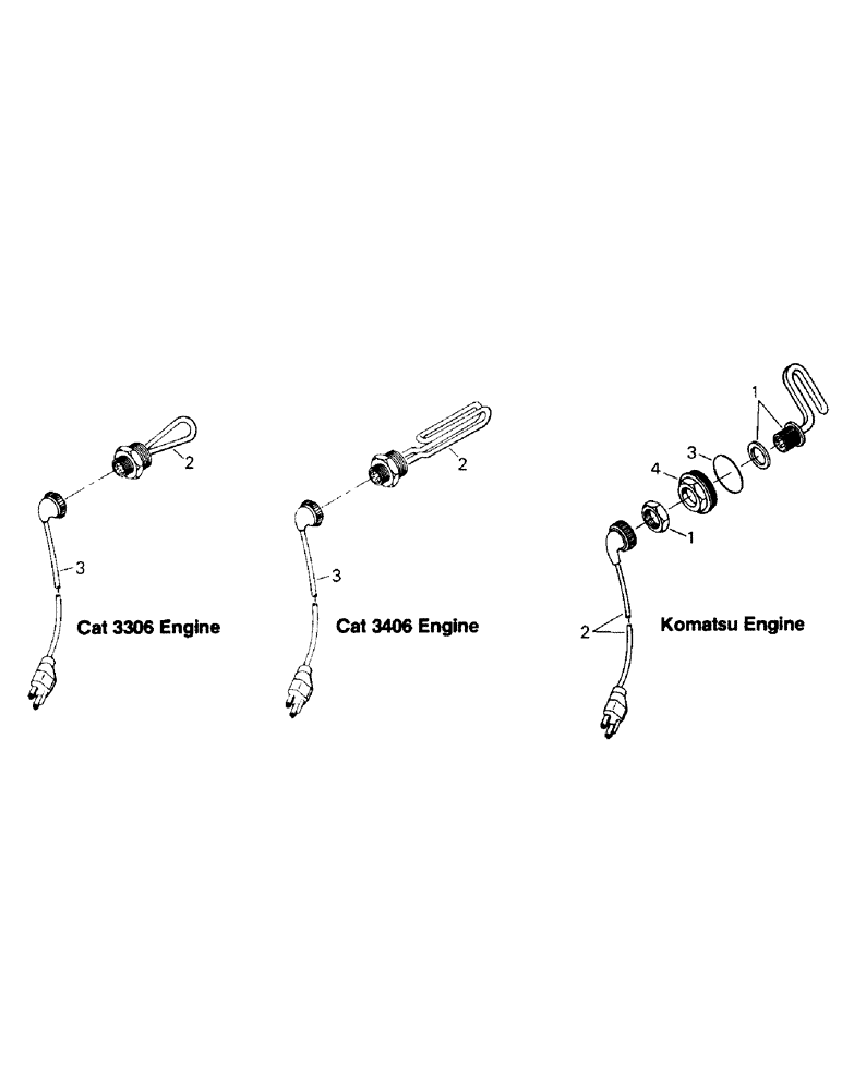 Схема запчастей Case IH KM-225 - (04-06) - ENGINE BLOCK HEATER, CAT 3306, 3406 AND KOMATSU ENGINES (04) - Drive Train