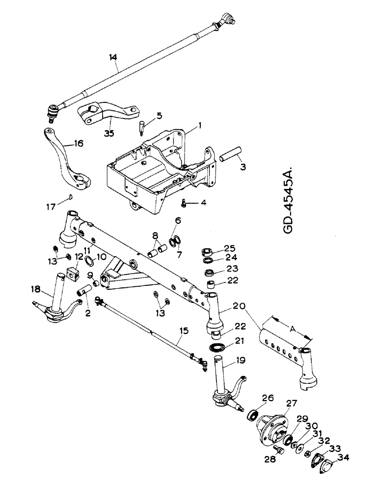 Схема запчастей Case IH 733 - (14-02) - FRONT AXLE - V-VERSION Suspension