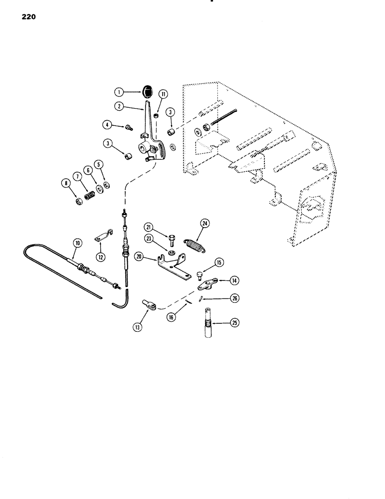 Схема запчастей Case IH 1090 - (220) - DRAFT SENSING CONTROLS (08) - HYDRAULICS