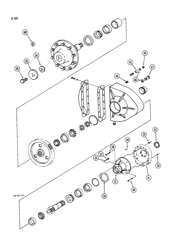 Схема запчастей Case IH 1640 - (6-60) - FINAL DRIVE, (CONT) (03) - POWER TRAIN