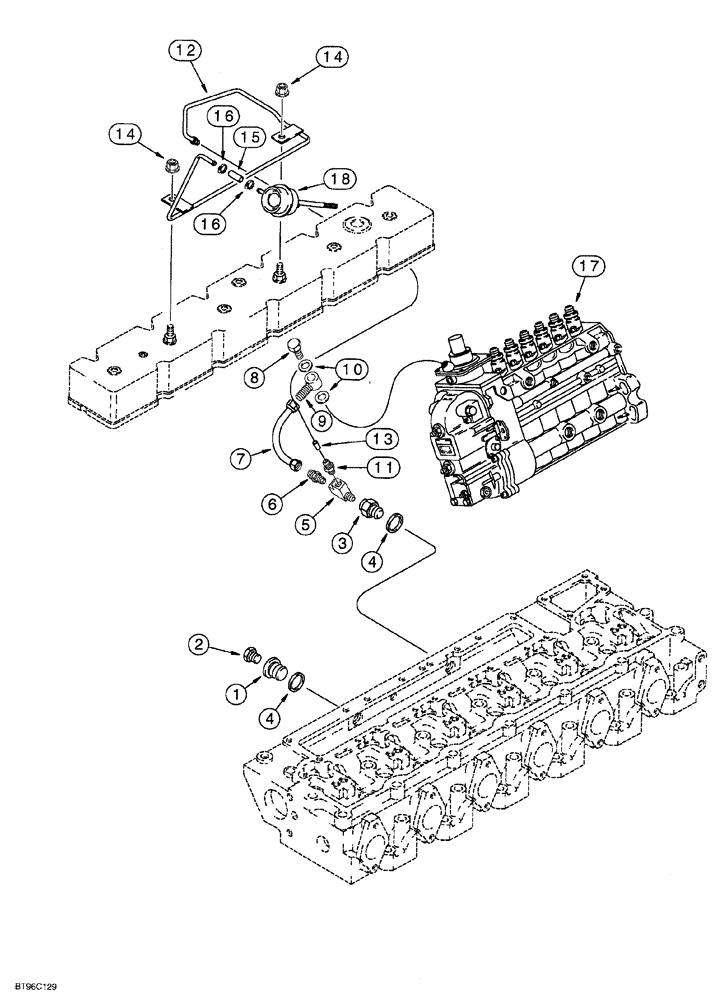 Схема запчастей Case IH 6831T - (03-006) - ANEROID AND WASTEGATE SYSTEM, 6T-830 EMISSIONS CERTIFIED ENGINE 