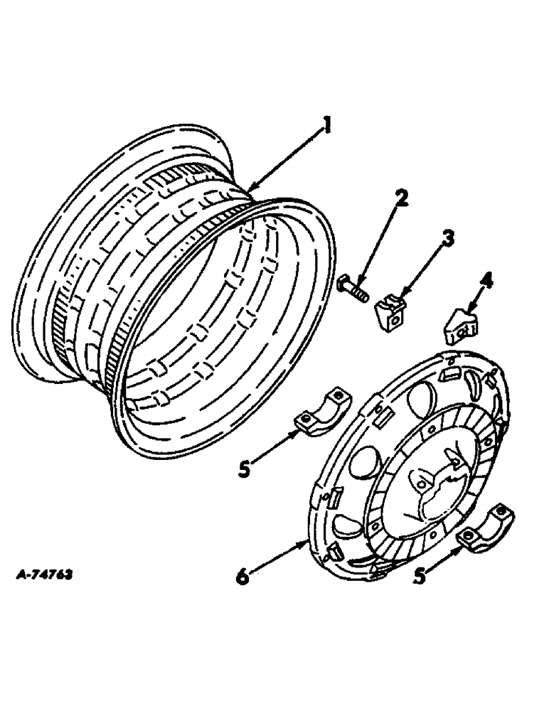 Схема запчастей Case IH 21026 - (15-04) - WHEELS AND TRACTION, REAR WHEELS, FARMALL HI-CLEAR TRACTORS Wheels & Traction