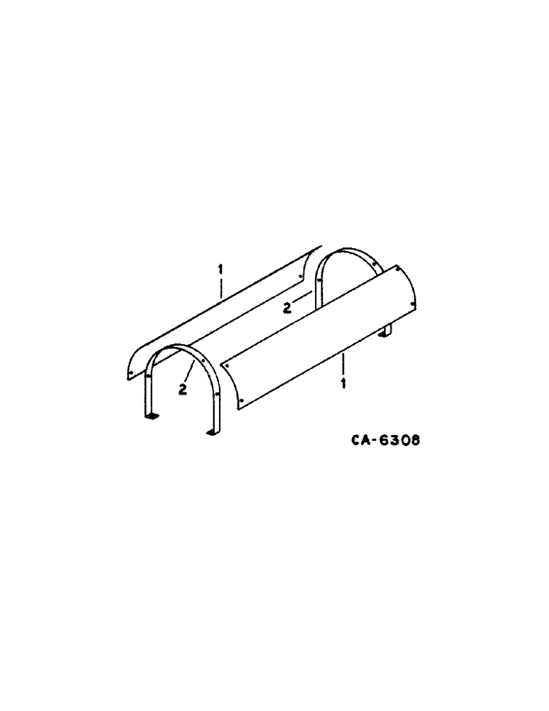 Схема запчастей Case IH 1420 - (12-05[A]) - POWER, MUFFLER SHIELD Power