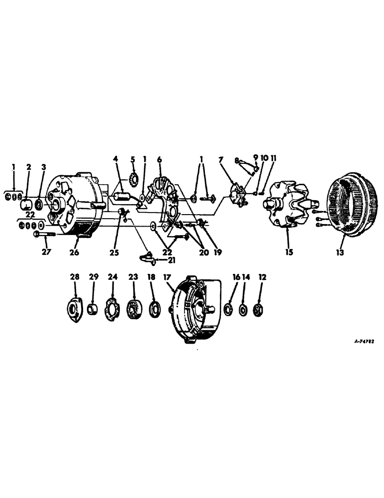 Схема запчастей Case IH 4100 - (G-03) - ELECTRICAL SYSTEM, ALTERNATOR GENERATOR, S/N 8603 & BELOW (06) - ELECTRICAL SYSTEMS