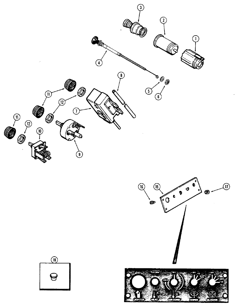 Схема запчастей Case IH 2470 - (522) - CAB, CONTROLS AND PANEL, CAB SERIAL NO. 7864002 AND AFTER (09) - CHASSIS/ATTACHMENTS