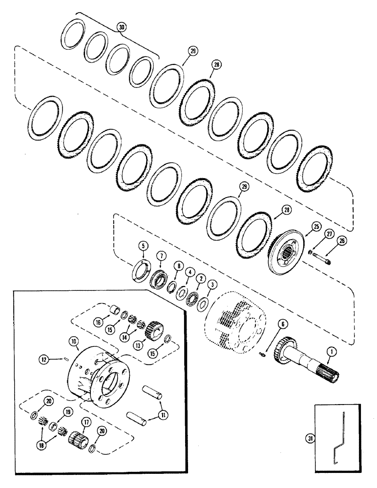 Схема запчастей Case IH 2870 - (192) - (C2) CLUTCH AND PLANETARY (06) - POWER TRAIN