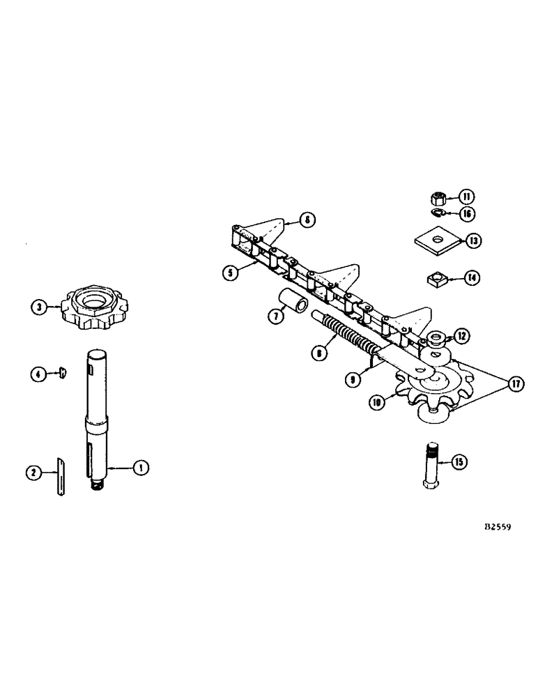 Схема запчастей Case IH 303 - (74) - OUTER GATHERING CHAINS AND IDLERS, ROWS 2, 3 AND 4 (58) - ATTACHMENTS/HEADERS