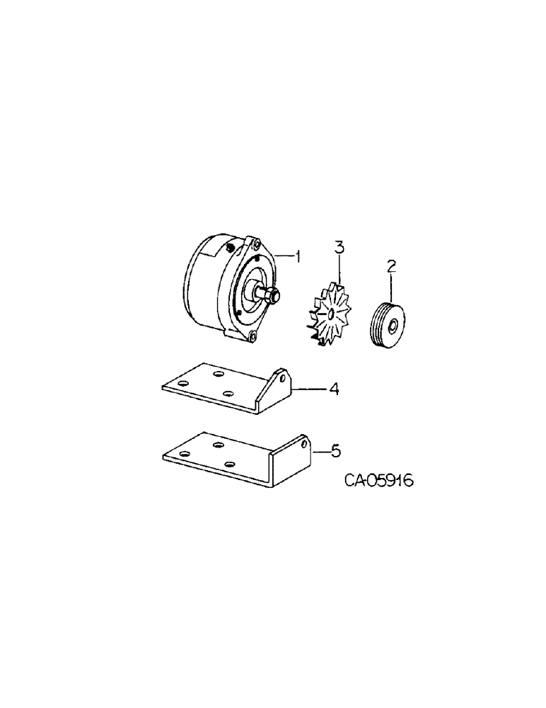 Схема запчастей Case IH 4786 - (08-02[A]) - ELECTRICAL, ALTERNATOR-GENERATOR, PULLEY AND FAN (06) - ELECTRICAL