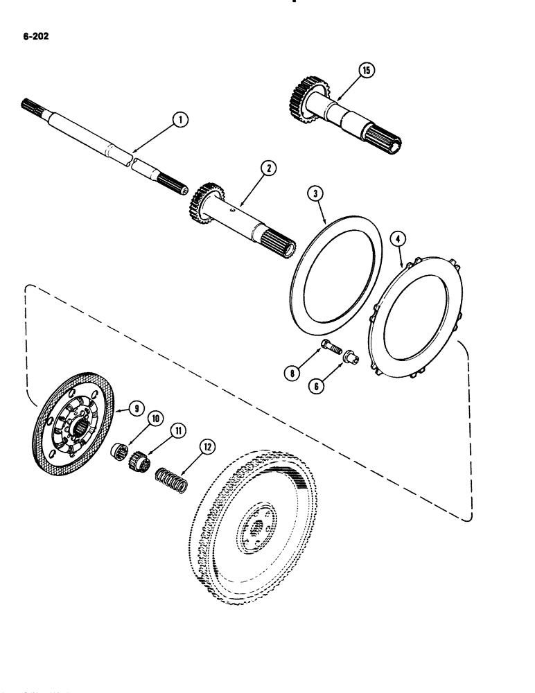 Схема запчастей Case IH 2294 - (6-202) - POWER SHIFT TRANSMISSION, TORQUE LIMITER (06) - POWER TRAIN