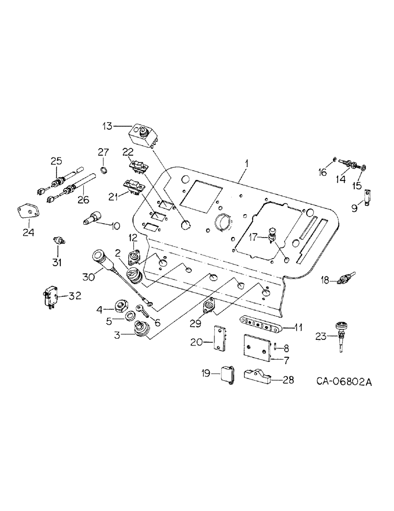 Схема запчастей Case IH 3388 - (08-09) - ELECTRICAL, SWITCHES, FUSES AND JUNCTION BLOCK (06) - ELECTRICAL