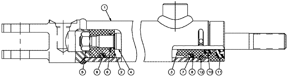 Схема запчастей Case IH 3210 - (07-002) - FRONT LADDER FOLD Cylinders