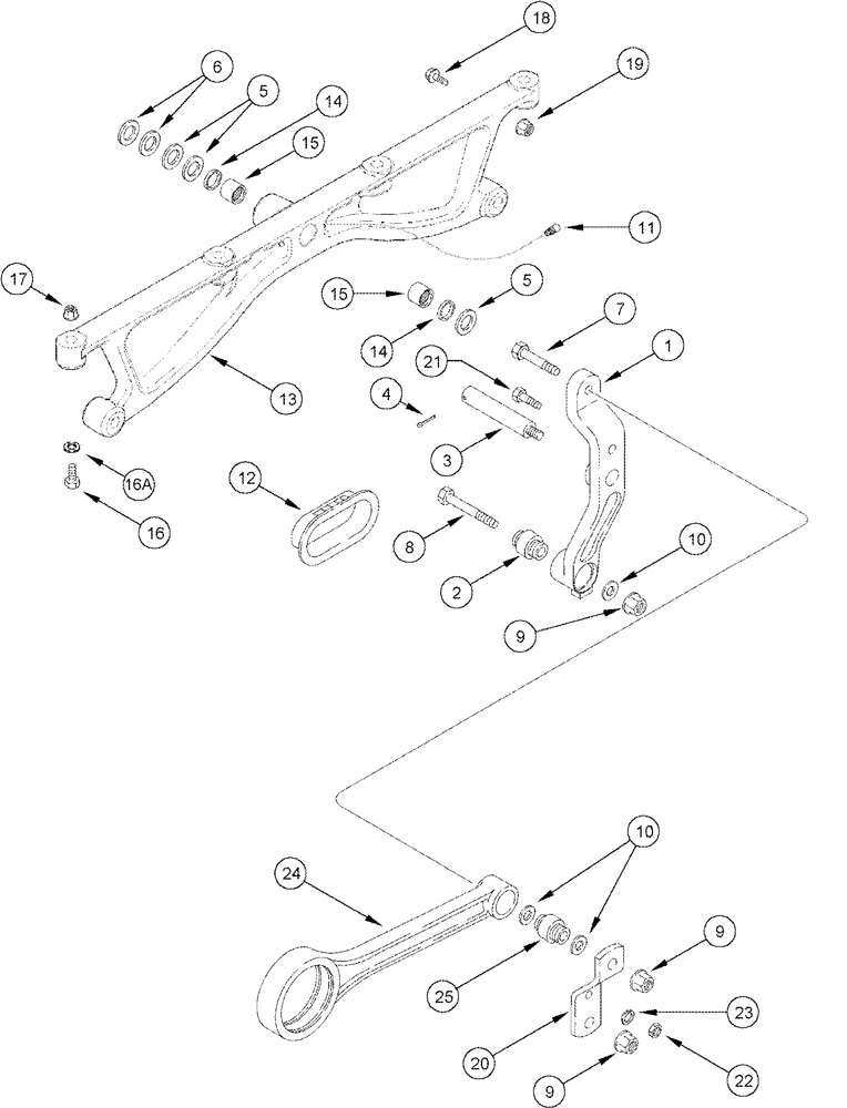 Схема запчастей Case IH 2344 - (09B-17) - CHAFFER - DRIVE HANGER - ASN JJC0174360 (14) - ROTOR, CONCANVES & SIEVE