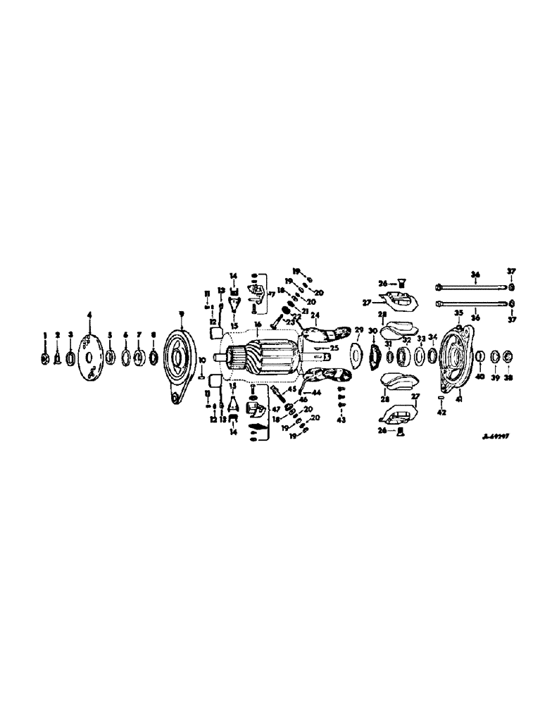 Схема запчастей Case IH 503 - (372) - GENERATOR, DELCO-REMY, COMBINE SERIAL NO. 3250 AND BELOW (10) - ENGINE