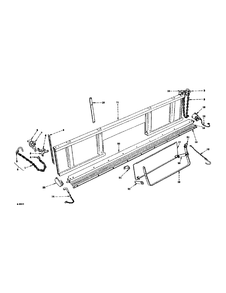 Схема запчастей Case IH VARIOUS - (C-17) - FOUR-WAY ENDGATE, BOX TYPE, 1954 AND SINCE 