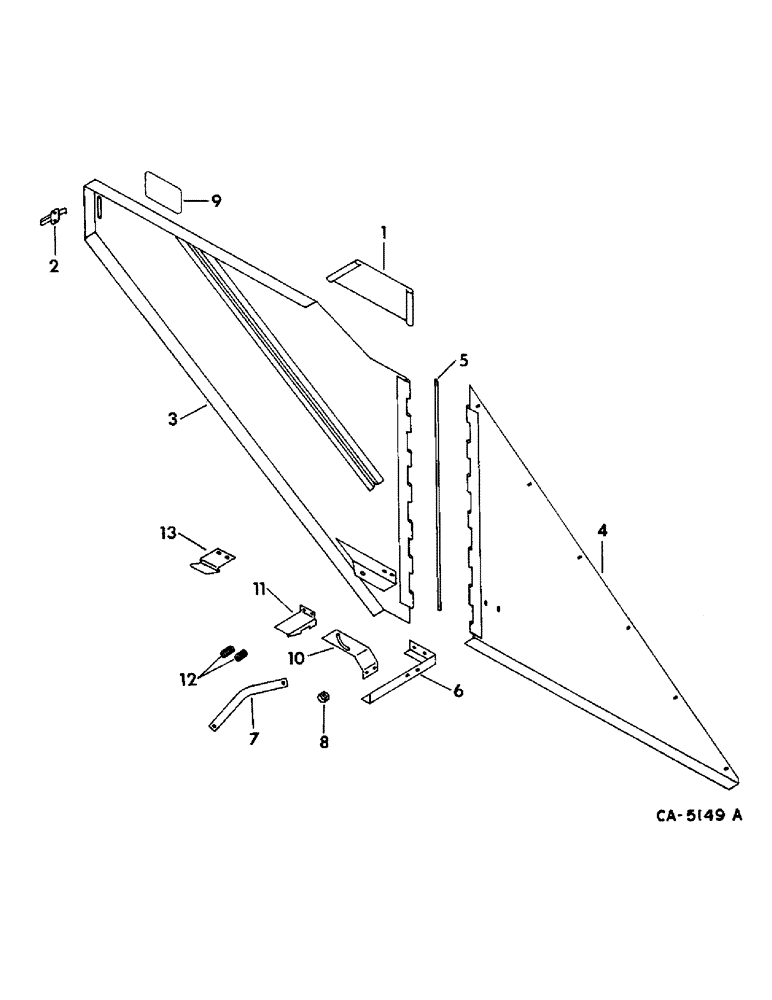 Схема запчастей Case IH 715 - (20-06) - SEPARATOR, SEPARATOR SHIELD, RIGHT Separation