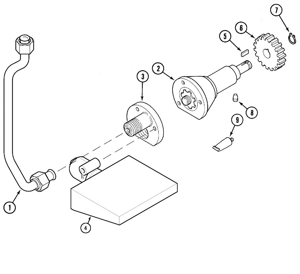 Схема запчастей Case IH CX100 - (06-24) - HYDRAULIC LUB PUMP (06) - POWER TRAIN