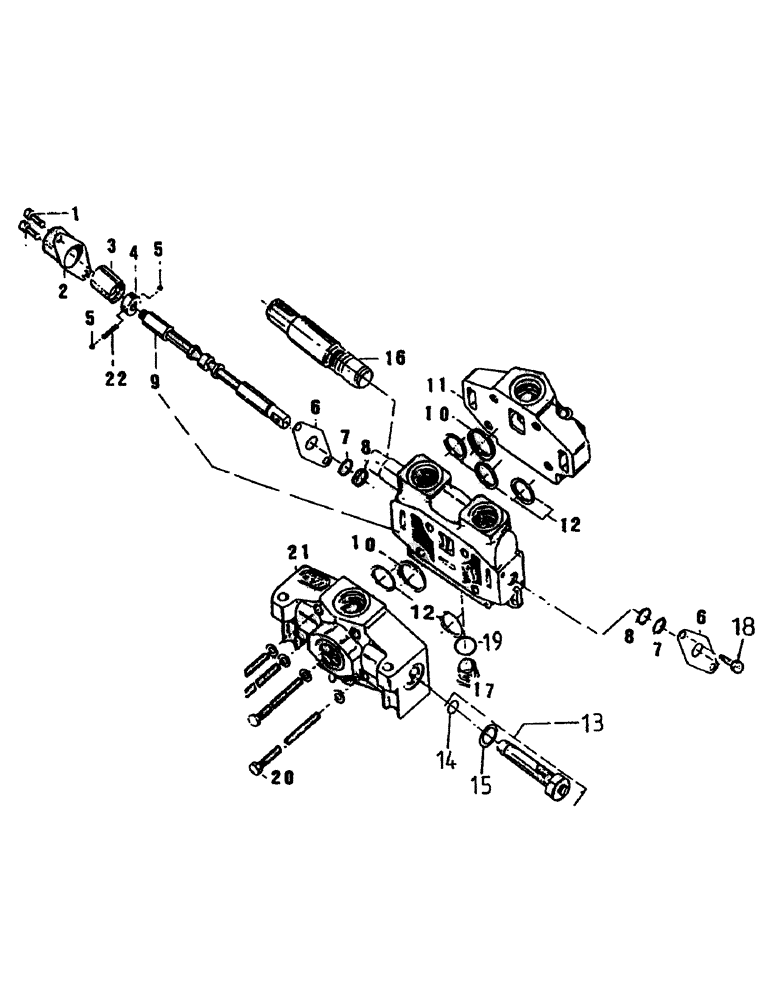 Схема запчастей Case IH 7700 - (B05-04) - HYDRAULIC VALVE, A35, MANUAL Hydraulic Components & Circuits