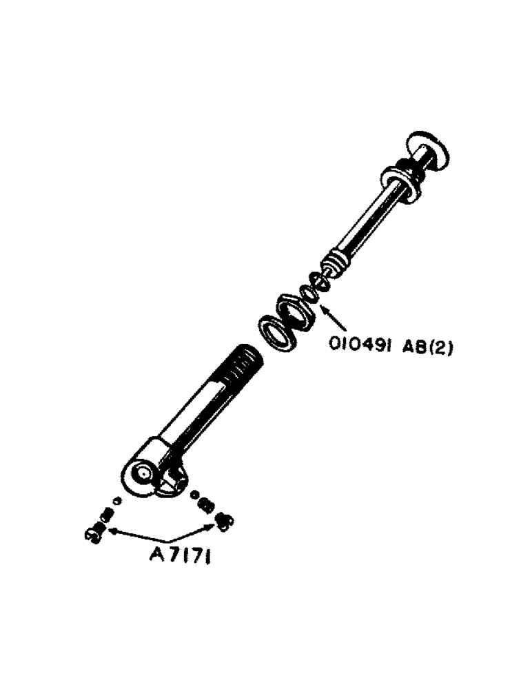 Схема запчастей Case IH 800 - (183) - PARTS FOR 010061 AB STARTING FLUID PUMP (10) - ENGINE