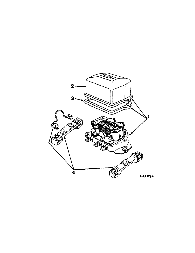 Схема запчастей Case IH 504 - (096) - ELECTRICAL SYSTEM, VOLTAGE REGULATOR, DELCO REMY, TRACTORS WITH GENERATORS (06) - ELECTRICAL SYSTEMS