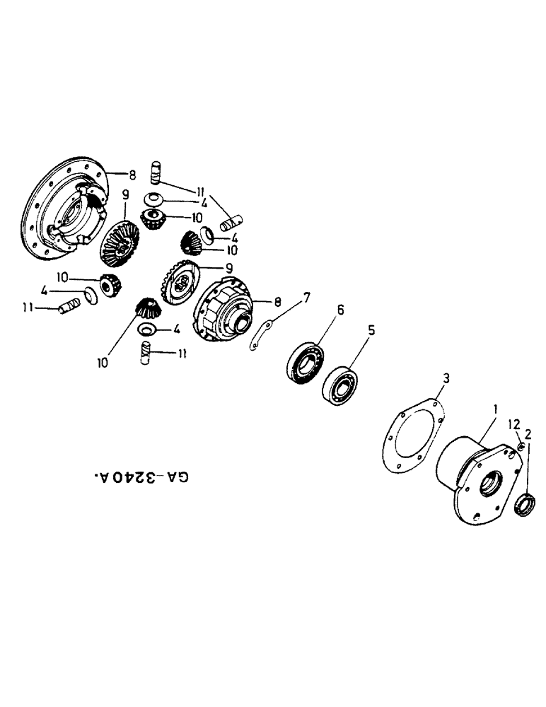 Схема запчастей Case IH 533 - (07-33) - DIFFERENTIAL (04) - Drive Train