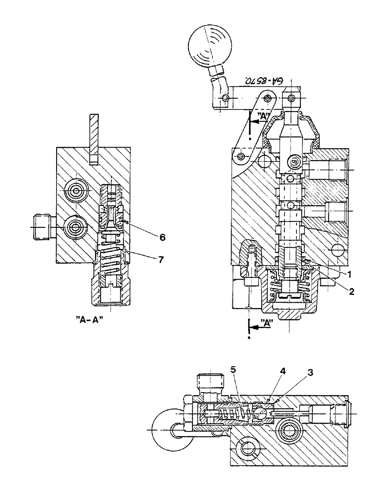 Схема запчастей Case IH 433 - (10-64) - ADDITIONAL CONTROL VALVE, SINGLE ACTING - HENGSTLER (07) - HYDRAULICS