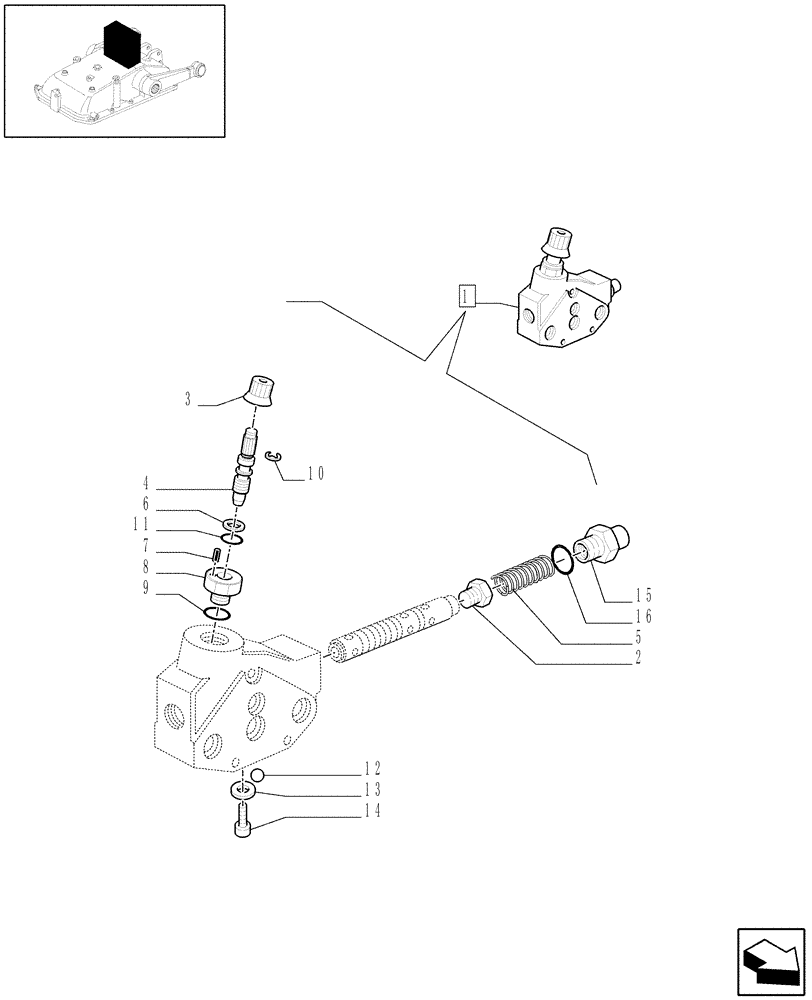 Схема запчастей Case IH JX1075N - (1.82.7/02F) - FLOW-RATE REGULATOR - BREAKDOWN - D5484 (07) - HYDRAULIC SYSTEM