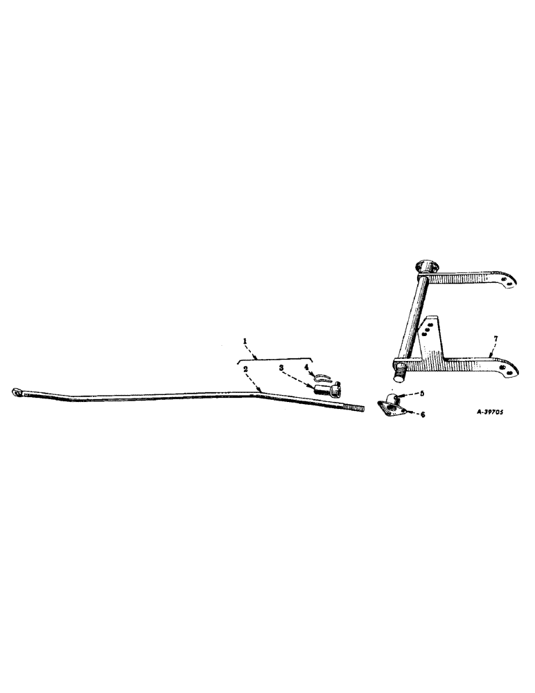 Схема запчастей Case IH 144 - (L-12) - RIGID ROCKSHAFT WITH LIFT LINK 