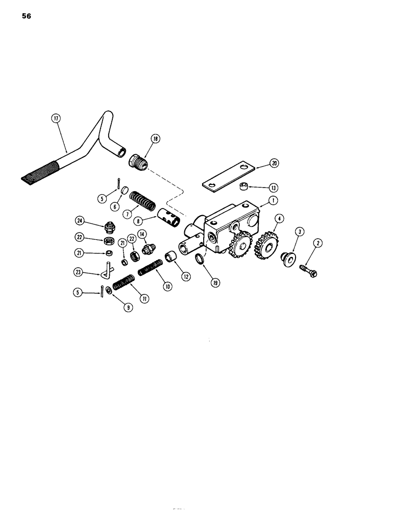 Схема запчастей Case IH 504DTI - (056) - OIL PUMP, ENGINE LESS FUEL DEVICE, 504DTI AND 504DT DIESEL ENGINES (10) - ENGINE