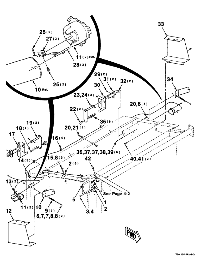 Схема запчастей Case IH 8465 - (4-08) - ELECTRICAL HARNESS ASSEMBLY, REAR (06) - ELECTRICAL