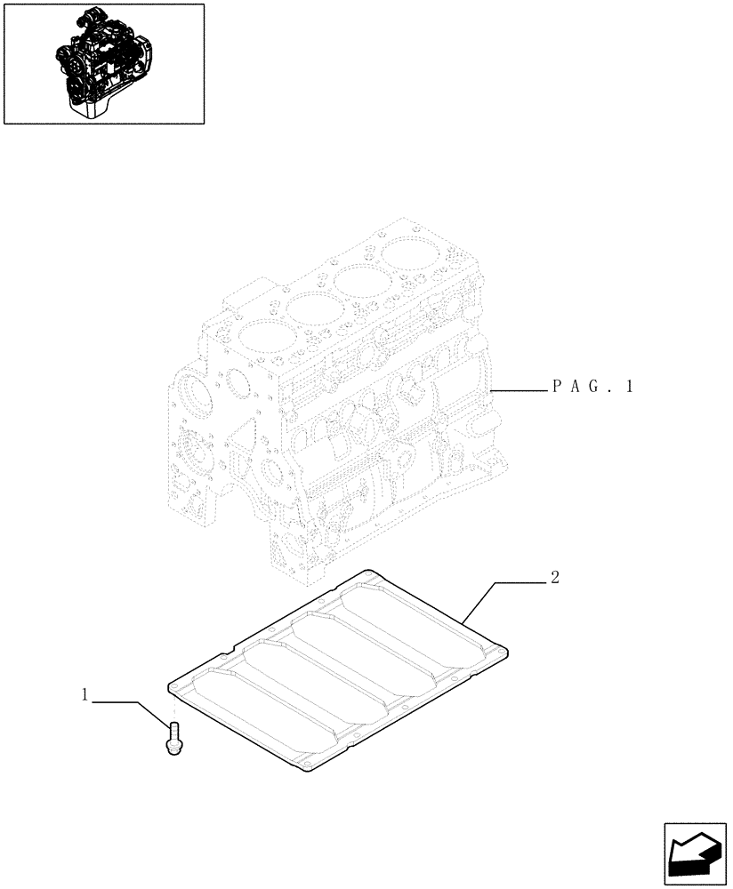 Схема запчастей Case IH F4GE0484C D601 - (0.04.0[02]) - CRANKCASE (4892083) 