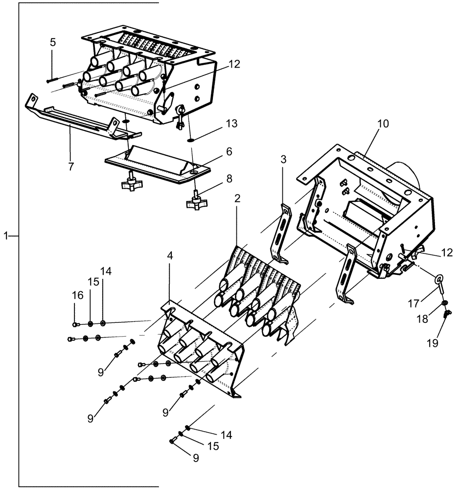 Схема запчастей Case IH 1250 - (80.150.26[02]) - BULK FILL - SEED BOX 12 ROW AND 16 ROW ASN Y9S007001 (80) - CROP STORAGE/UNLOADING