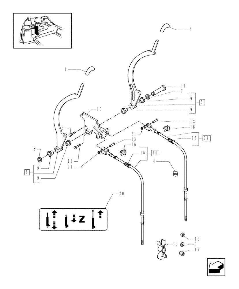 Схема запчастей Case IH MAXXUM 120 - (1.96.2) - CONTROL VALVE CONTROL (10) - OPERATORS PLATFORM/CAB