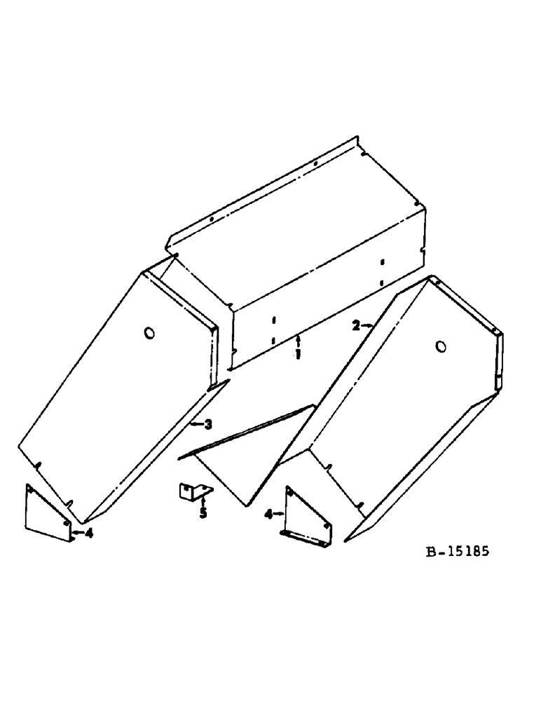 Схема запчастей Case IH 95 - (19-13) - BASKET AND CONVEYOR, ELEVATOR AUGER DRIVE SHIELDS Basket & Conveyor