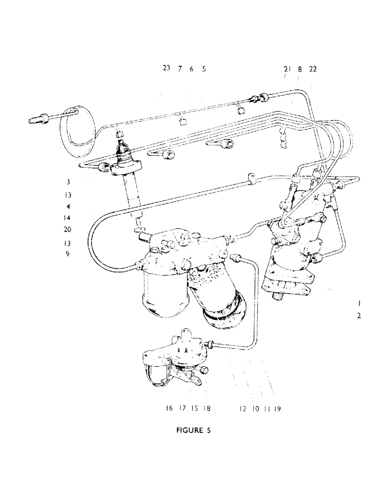 Схема запчастей Case IH 770B - (012) - INJECTION PUMP AND FUEL SYSTEM (01) - ENGINE